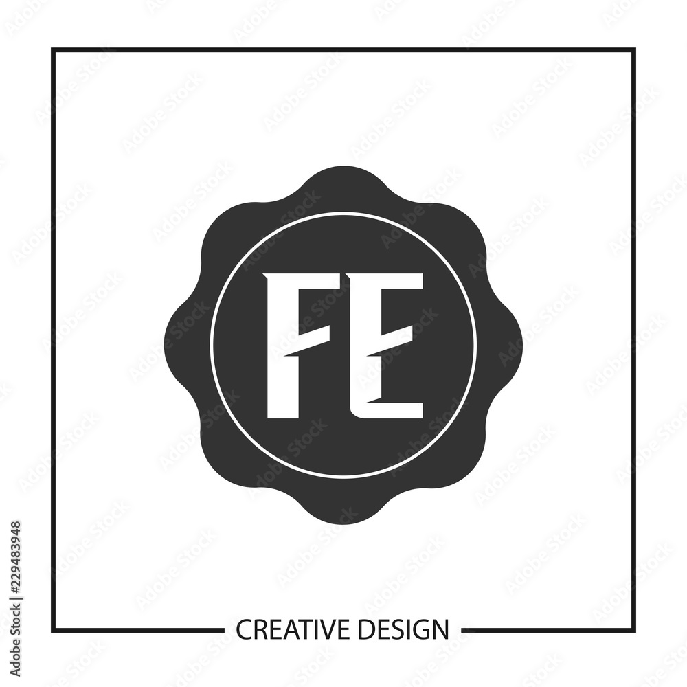 Obraz premium Initial Letter FE Logo Template Design