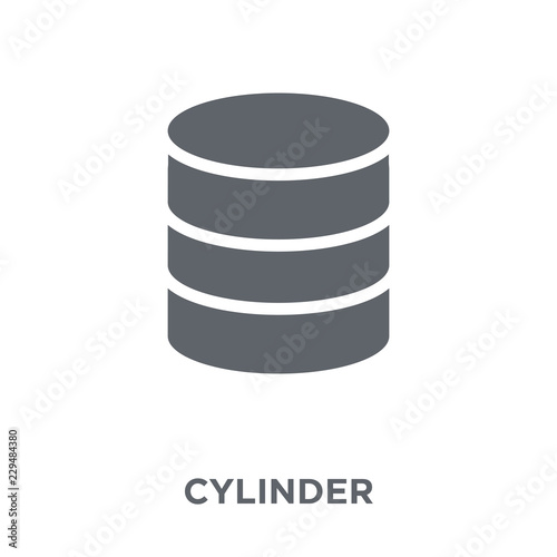 Tableau sur toile Cylinder icon from Geometry collection.