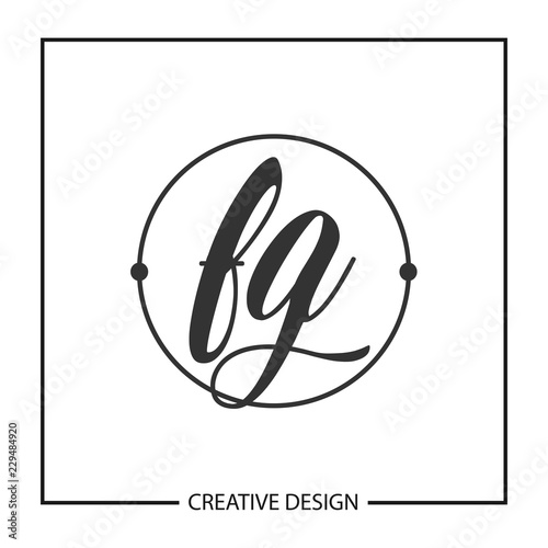 Initial Letter FG Logo Template Design