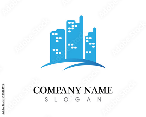 Real estate and home buildings logo icons template