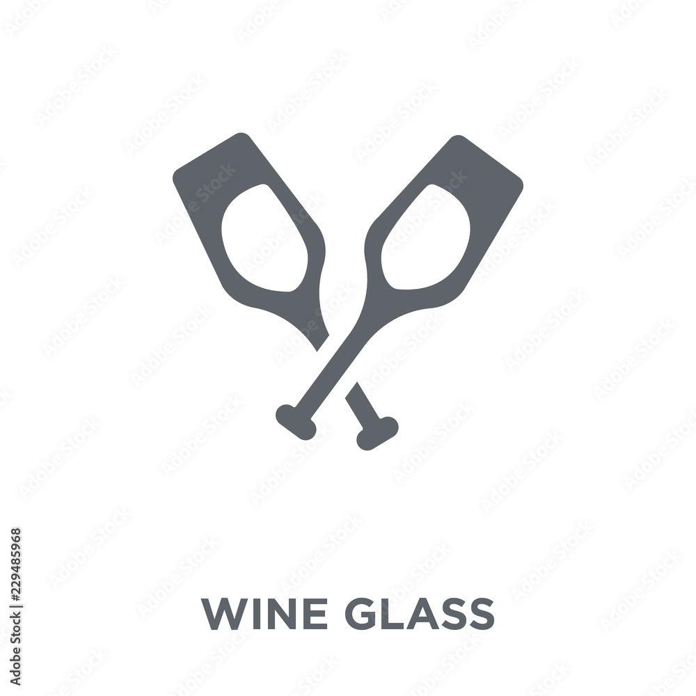 Wine glass icon from Restaurant collection. Wine glass icon from Restaurant collection.