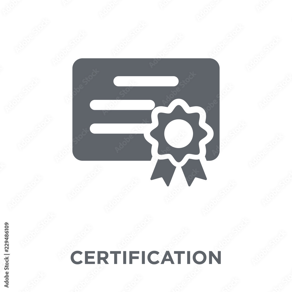 Certification icon from Human resources collection. Certification icon from Human resources collection.