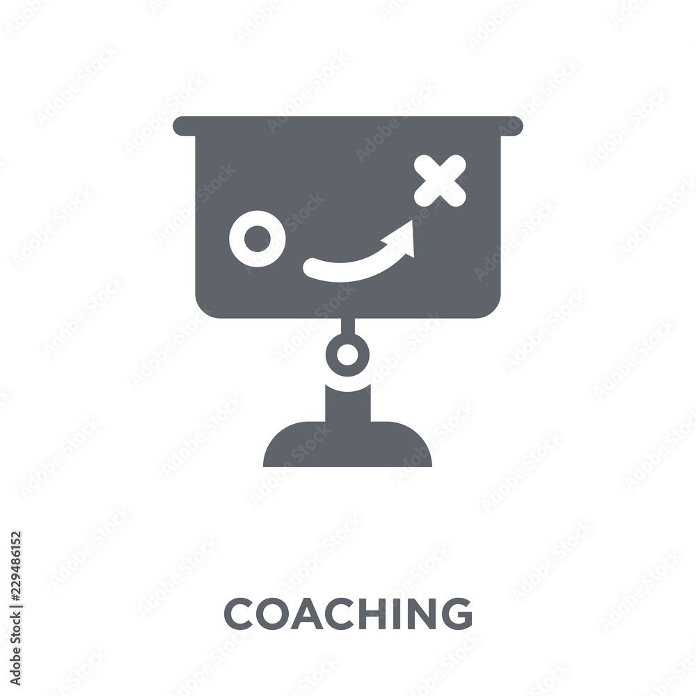 Fototapeta premium Coaching icon from Human resources collection.