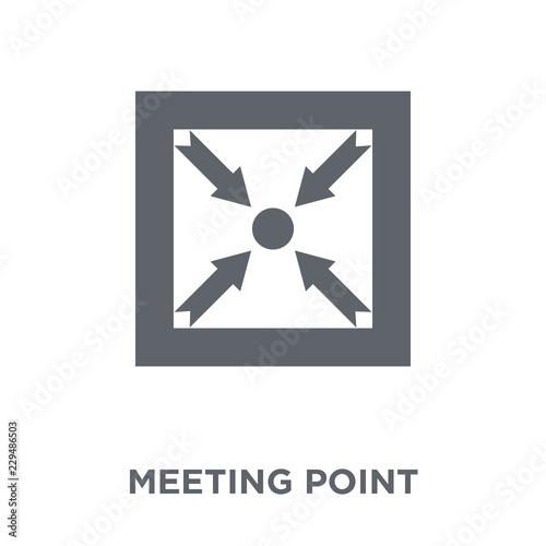 Meeting point icon from Human resources collection.