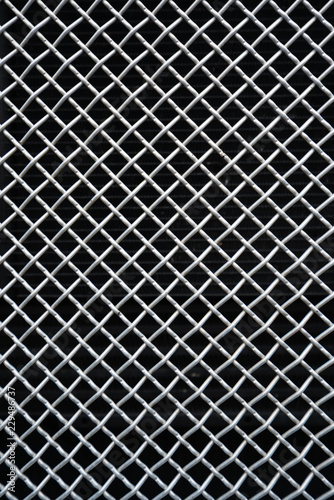 metal mesh grid background