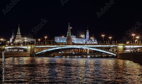 Night view of the Moscow Kremlin