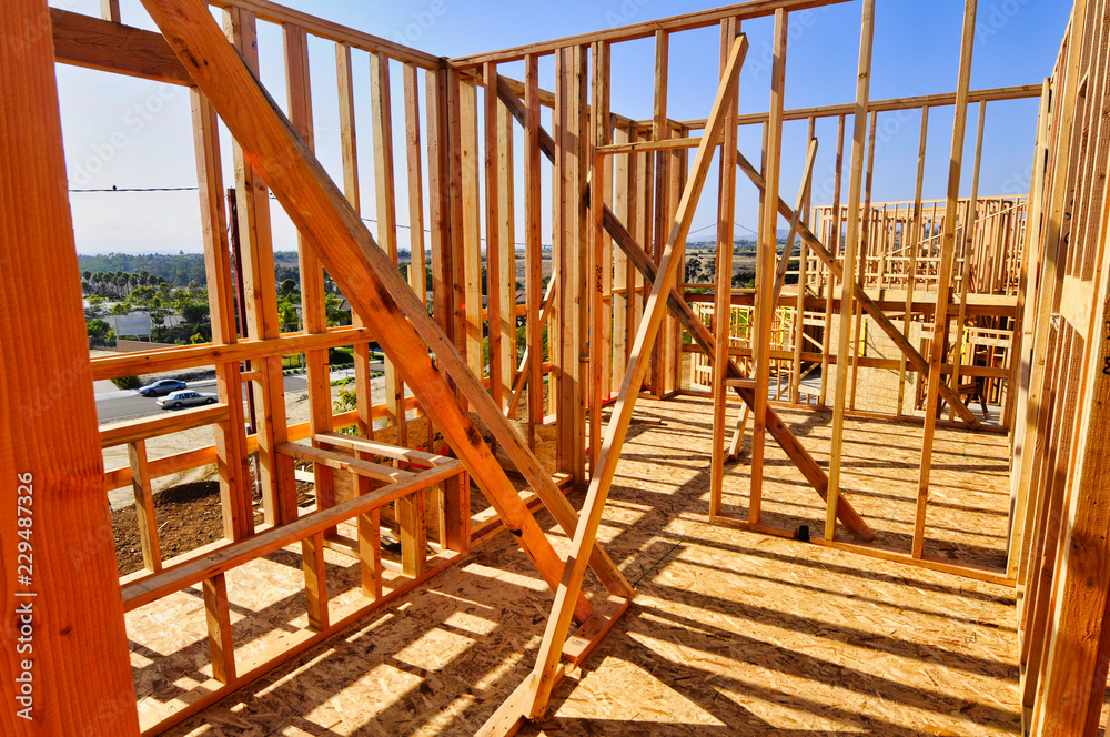 Fototapeta premium construction of a house