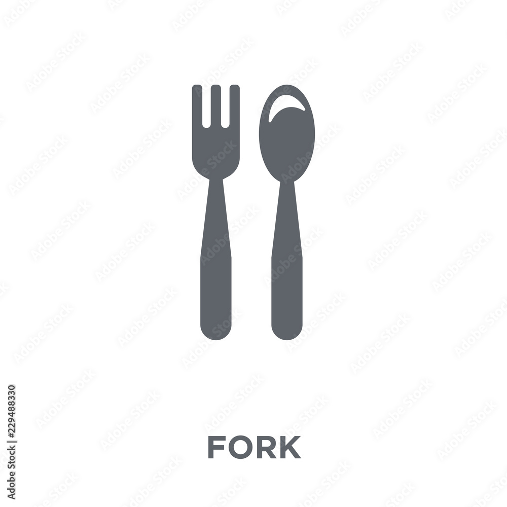 Fork icon from collection. Fork icon from collection.