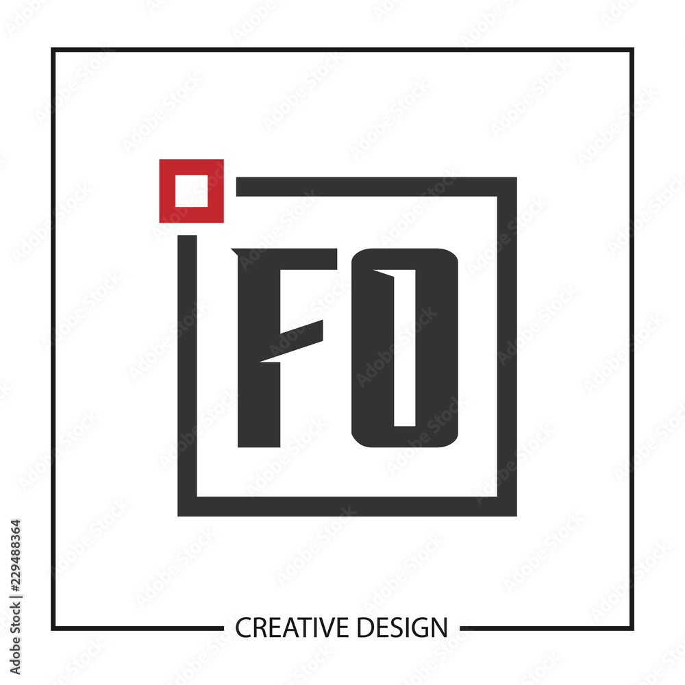 Initial Letter FO Logo Template Design Initial Letter FO Logo Template Design