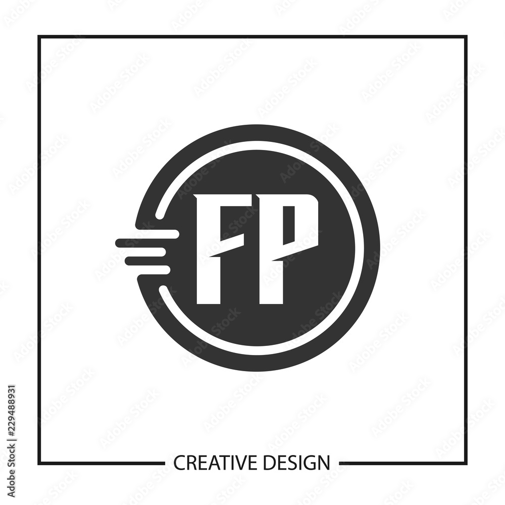 Initial Letter FP Logo Template Design Initial Letter FP Logo Template Design