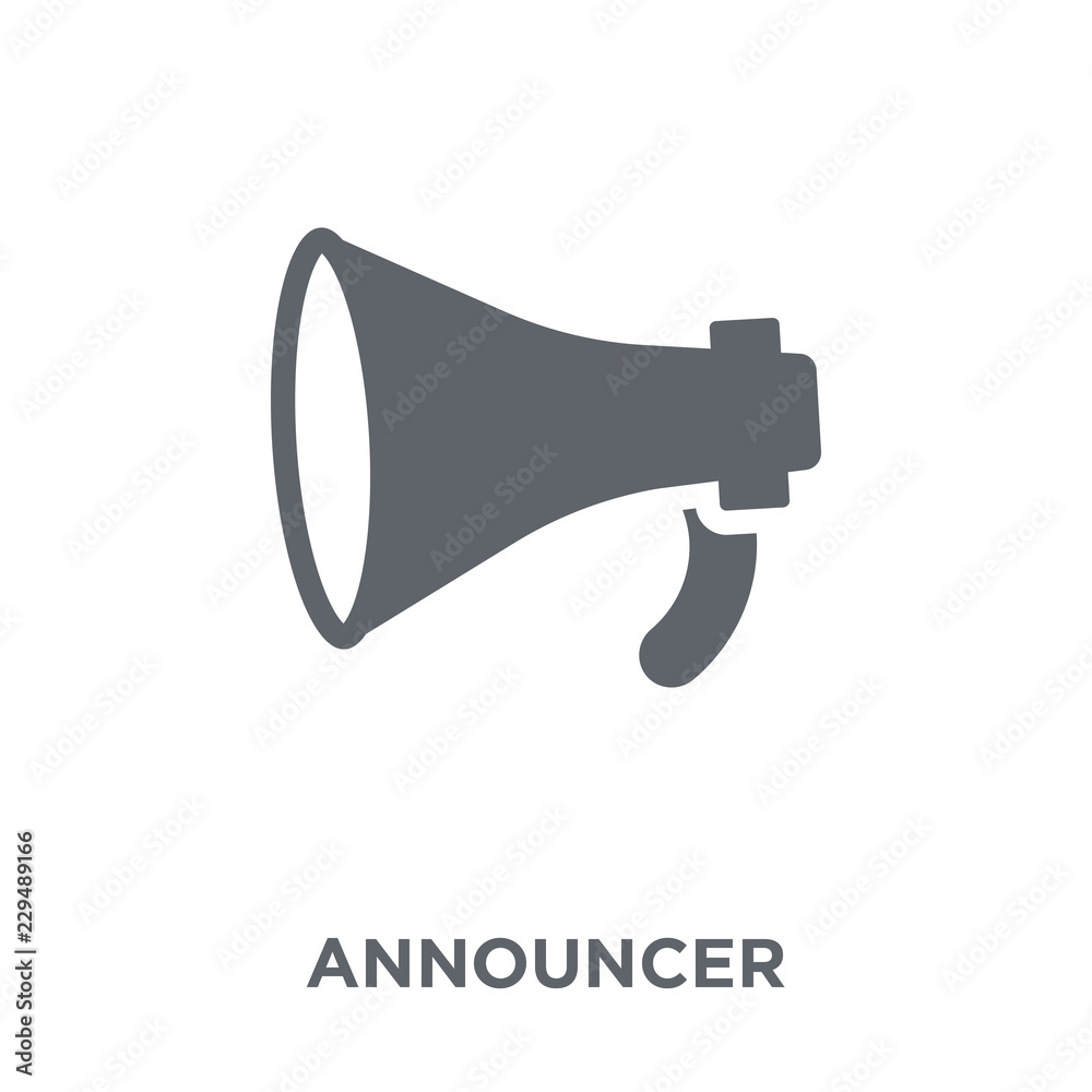 Announcer icon from collection. Announcer icon from collection.