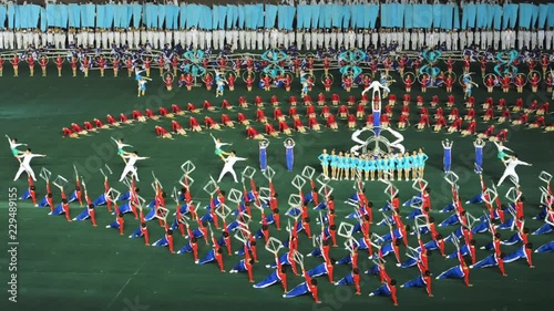 Pyongyang Arirang Mass Games 2012 in North Korea - Performers photo