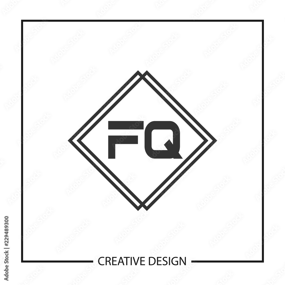 Initial Letter FQ Logo Template Design Initial Letter FQ Logo Template Design