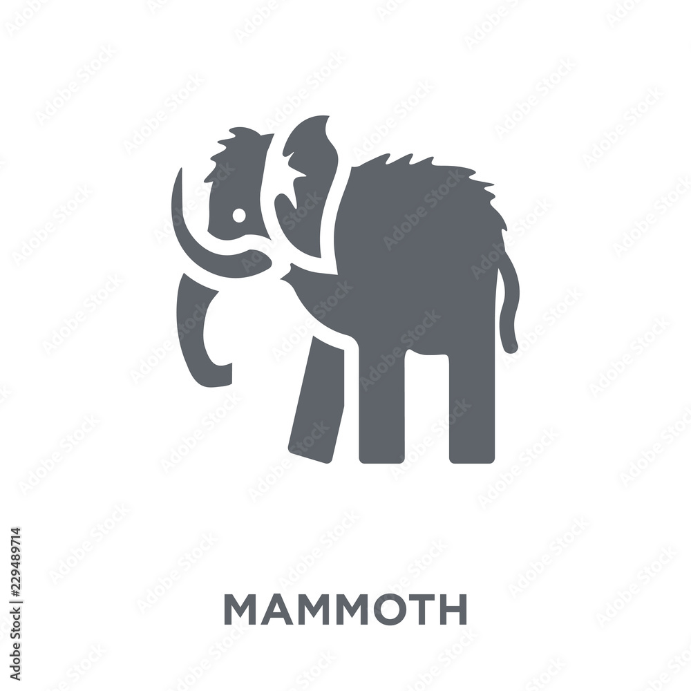 Obraz premium Mammoth icon from collection.