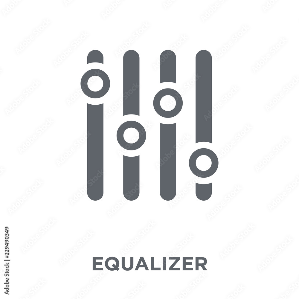 Equalizer icon from collection. Equalizer icon from collection.