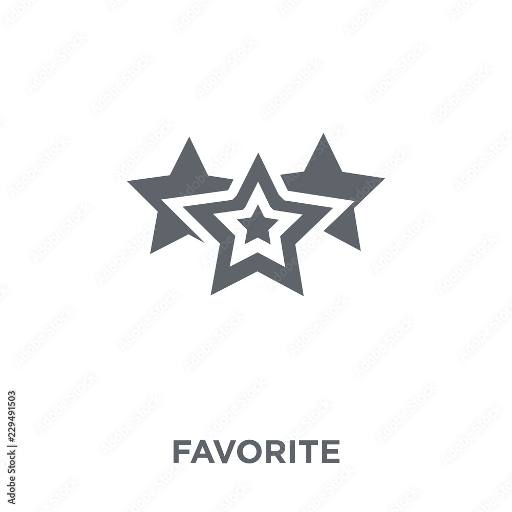 Obraz premium Favorite icon from collection.