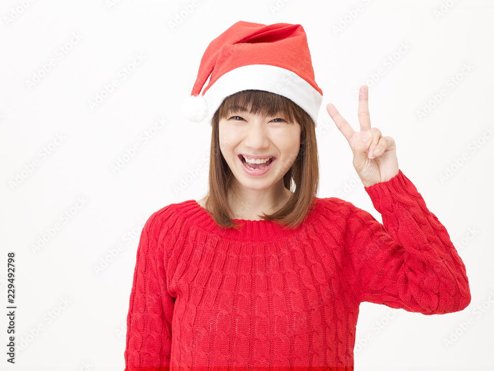 女性 クリスマス ピース 女性 クリスマス ピース