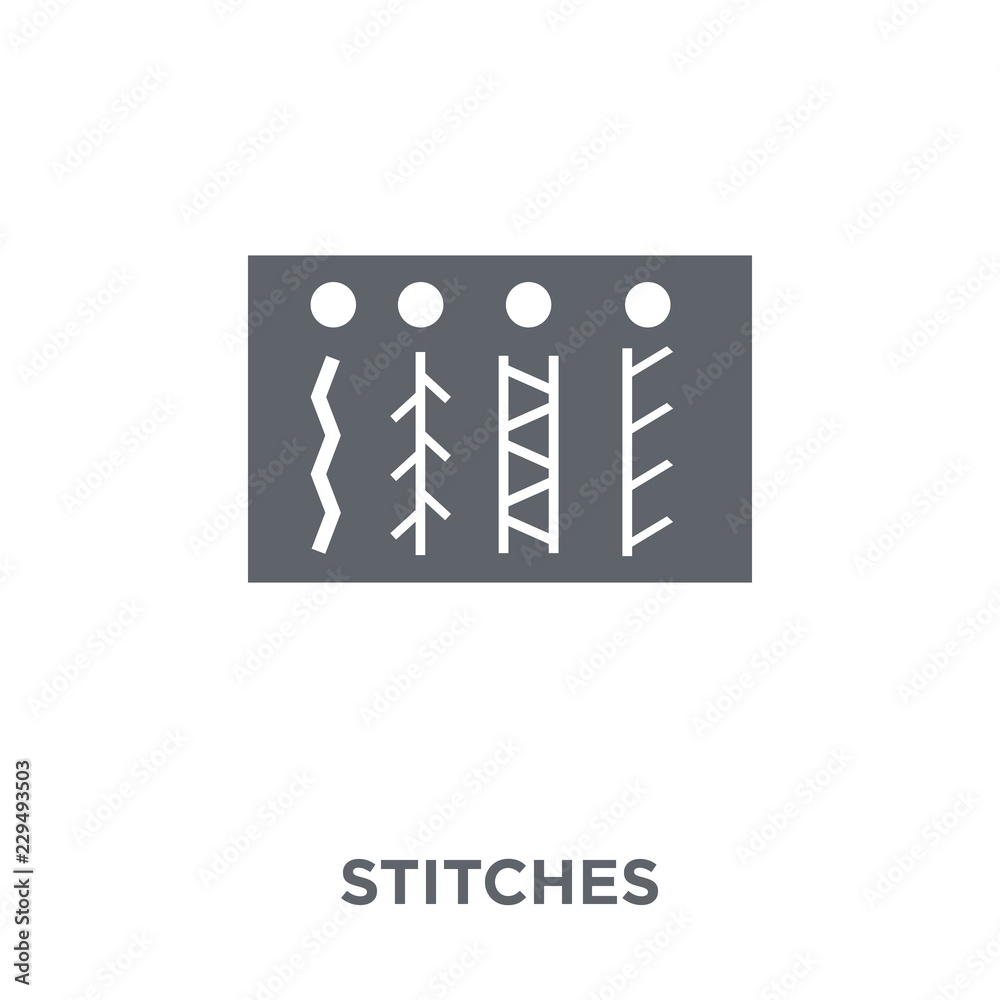 Fototapeta premium Stitches icon from Sew collection.