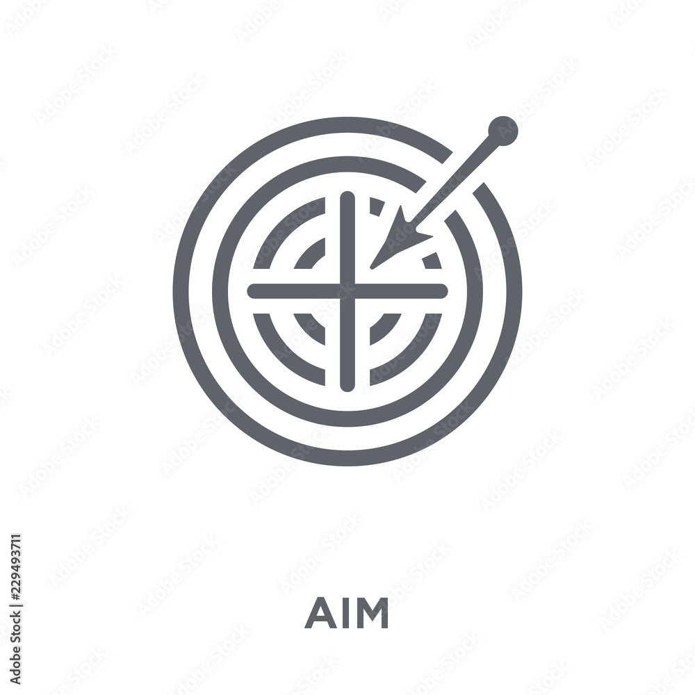 Aim icon from collection. Aim icon from collection.