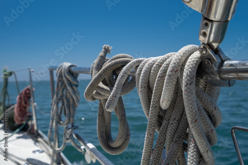 Ropes on Sailboat