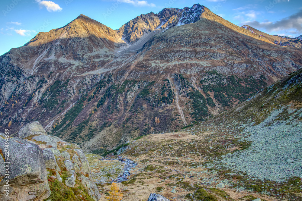 Berge im Herbst