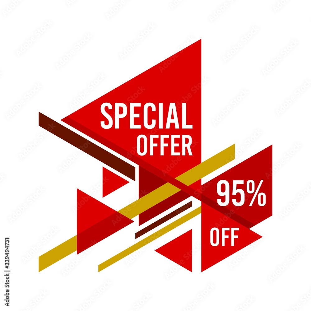 Special offer discount sale label for your business. Special offer discount sale label for your business.