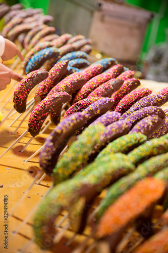 sweet chocolate banana