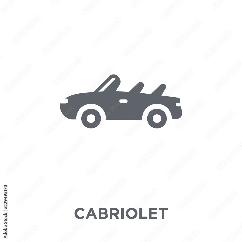 Cabriolet icon from Transportation collection. Cabriolet icon from Transportation collection.