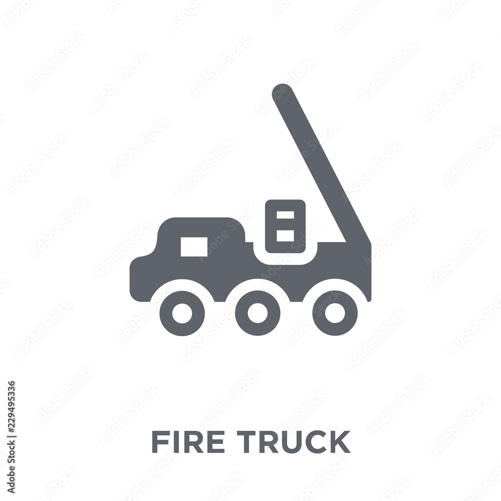 Fire truck icon from  collection.