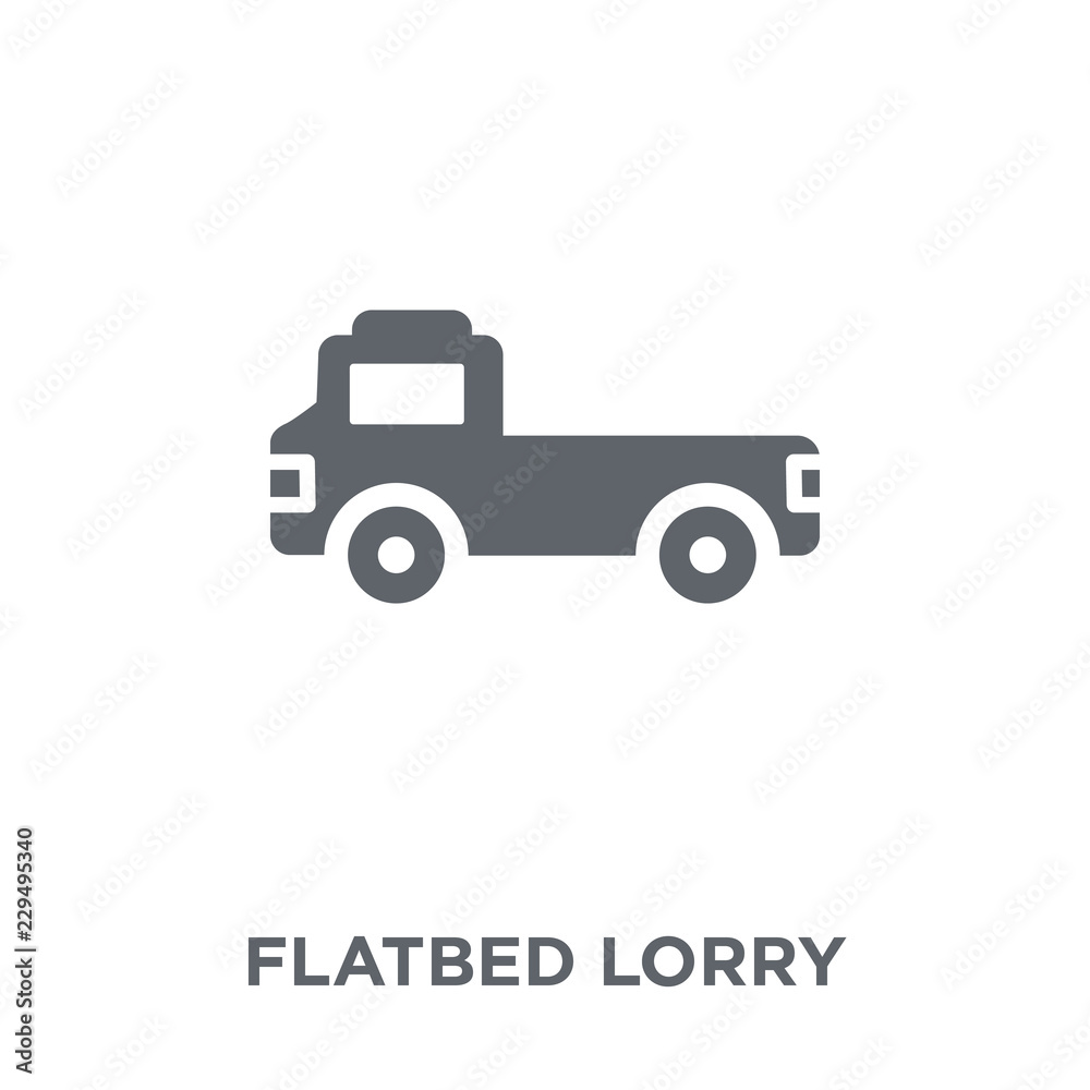 flatbed lorry icon from Transportation collection.
