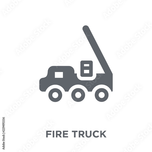 Fire truck icon from  collection.