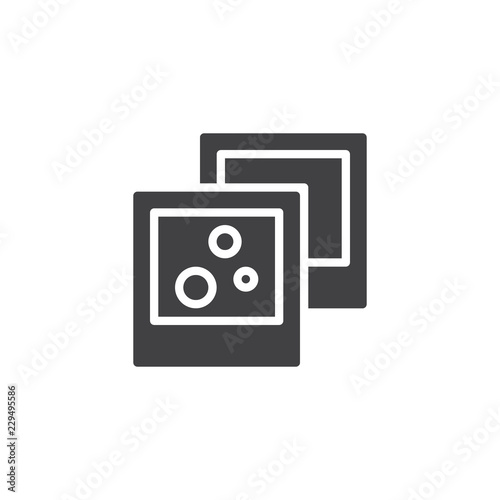 Polaroid Photo vector icon. filled flat sign for mobile concept and web design. Photography simple solid icon. Symbol, logo illustration. Pixel perfect vector graphics