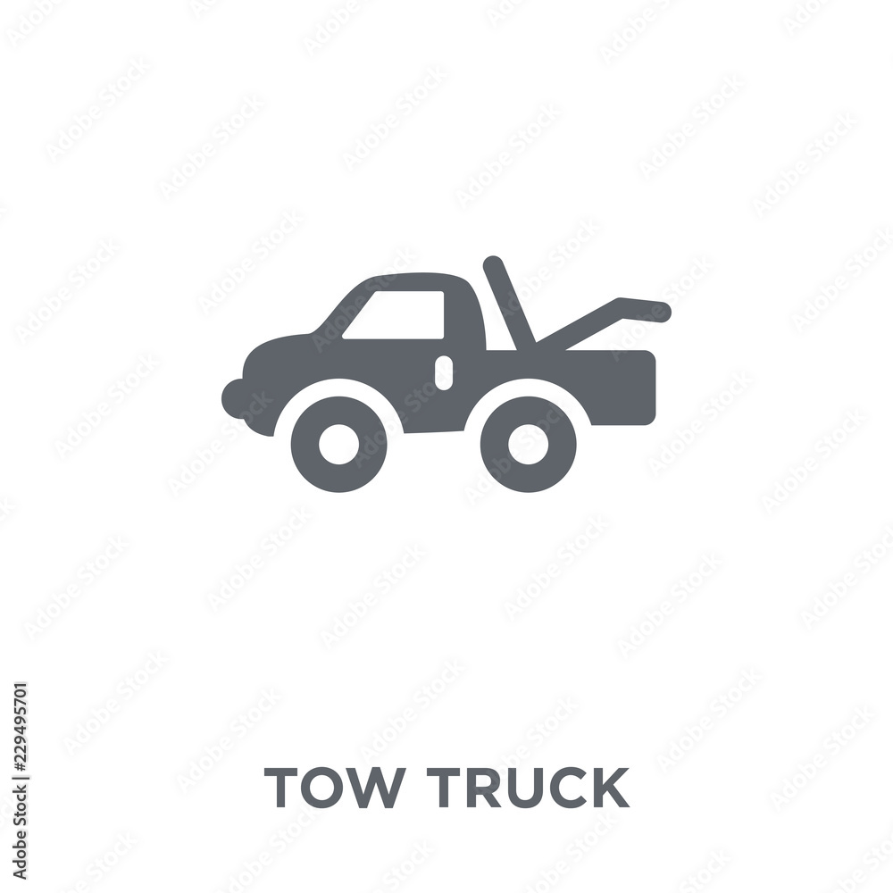 Tow truck icon from  collection.