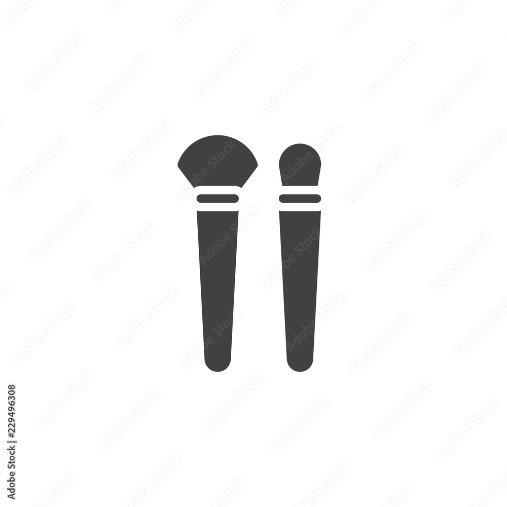 Paint brushes vector icon. filled flat sign for mobile concept and web design. Forensics equipment simple solid icon. Symbol, logo illustration. Pixel perfect vector graphics Paint brushes vector icon. filled flat sign for mobile concept and web design. Forensics equipment simple solid icon. Symbol, logo illustration. Pixel perfect vector graphics