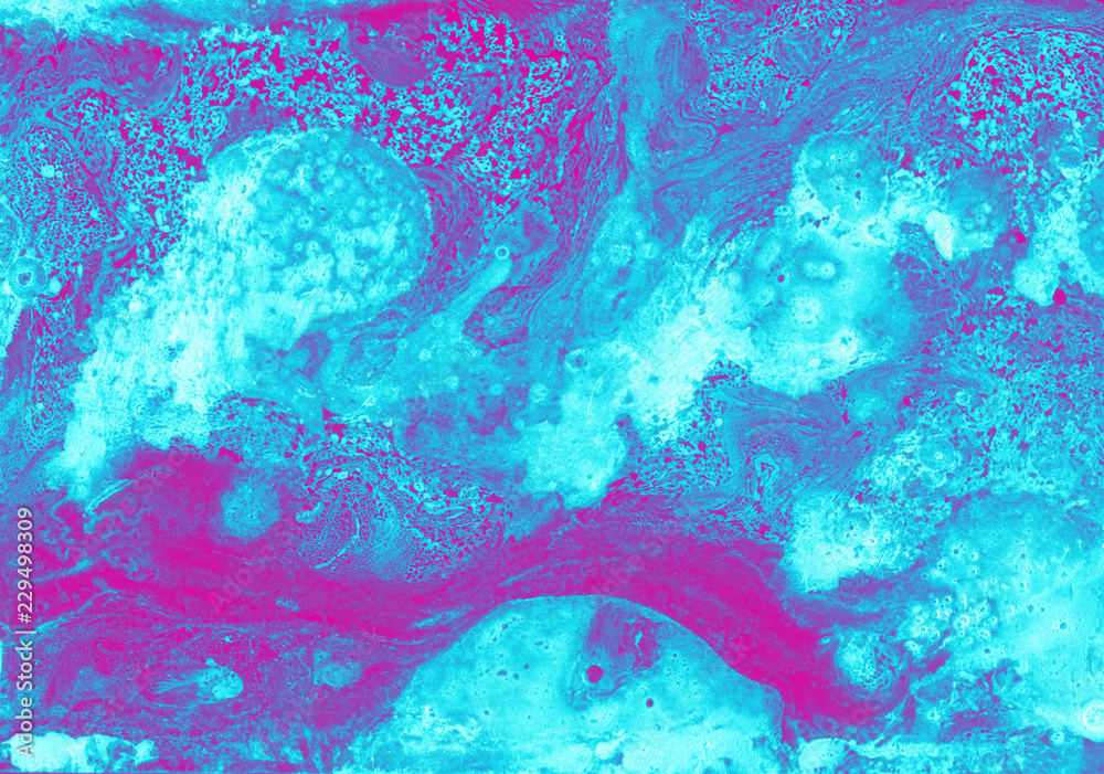 Fototapeta premium abstract pink blue marble texture, acrylics art