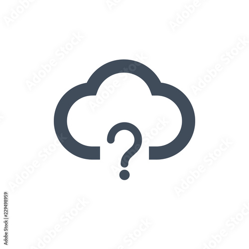 cloud with qestion mark, no...