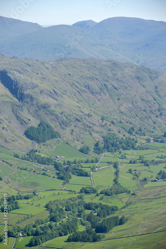 Great Langdale from summit of Pike of Blisco  Lake District