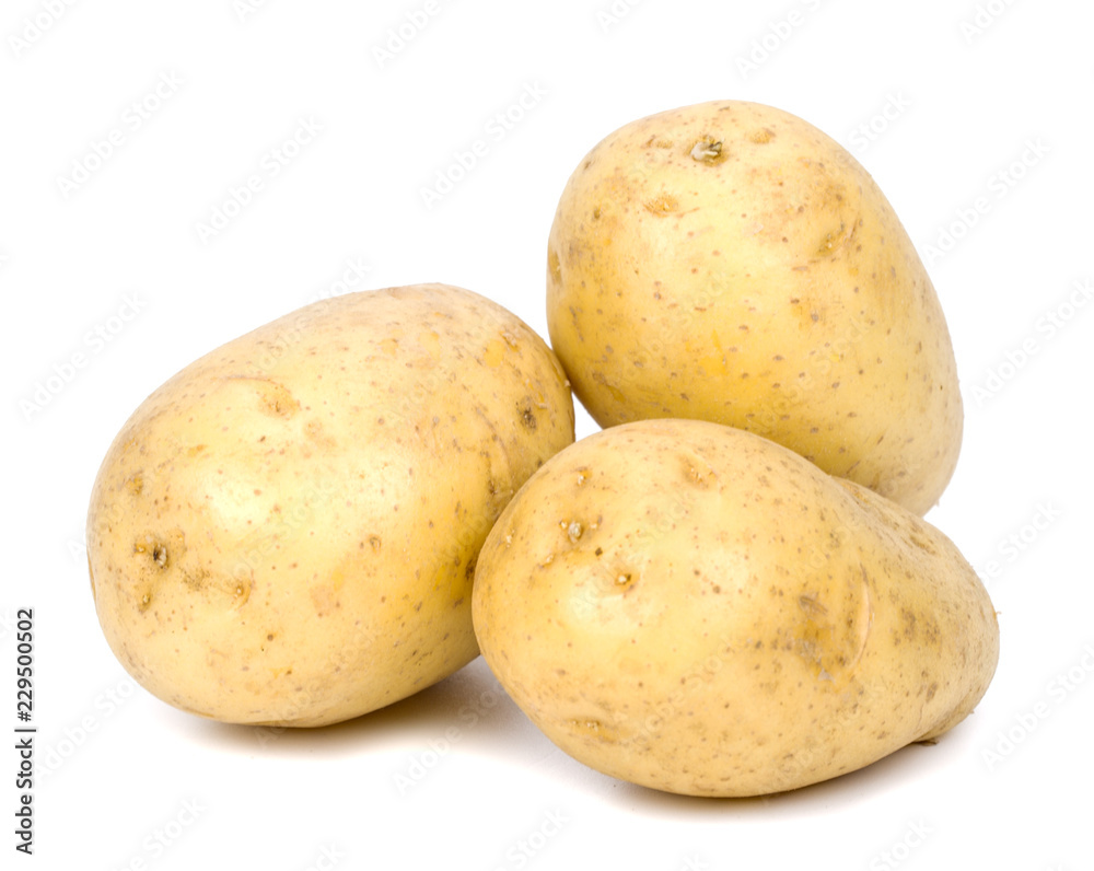 Potatoes isolated on white Potatoes isolated on white