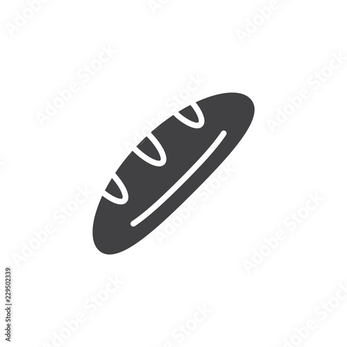 Loaf bread vector icon. filled flat sign for mobile concept and web design. Bread food simple solid icon. Symbol, logo illustration. Pixel perfect vector graphics