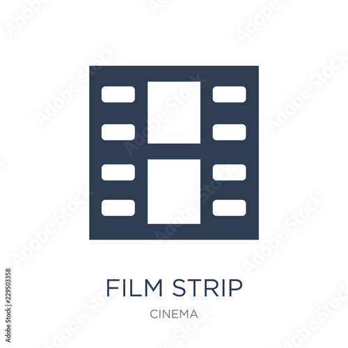 Film strip icon. Trendy flat vector Film strip icon on white background from Cinema collection