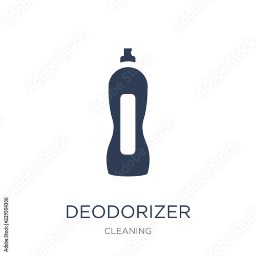 deodorizer icon. Trendy flat vector deodorizer icon on white background from Cleaning collection