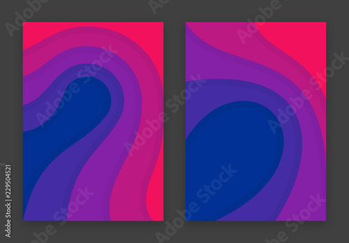Trendy fluid design geometric background for party, banner, cover, print, promotion, greeting, ad, web page, header, landing, social media. A4 format size. Vector illustration