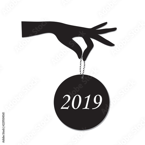 Hand holding Christmas medallion2