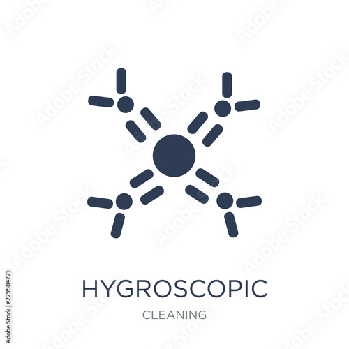 Hygroscopic icon. Trendy flat vector Hygroscopic icon on white background from Cleaning collection