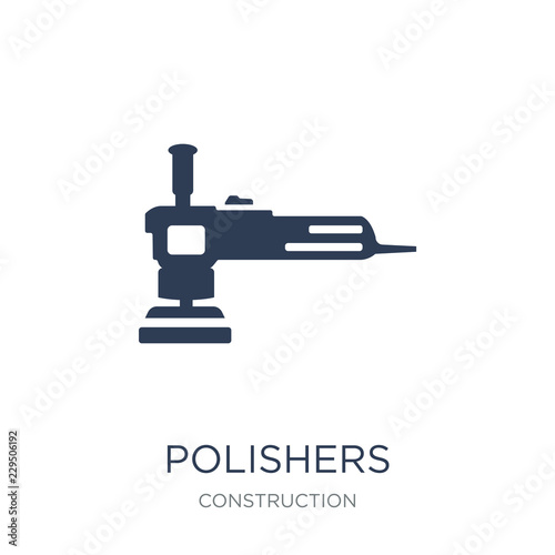 Polishers icon. Trendy flat vector Polishers icon on white background from Construction collection