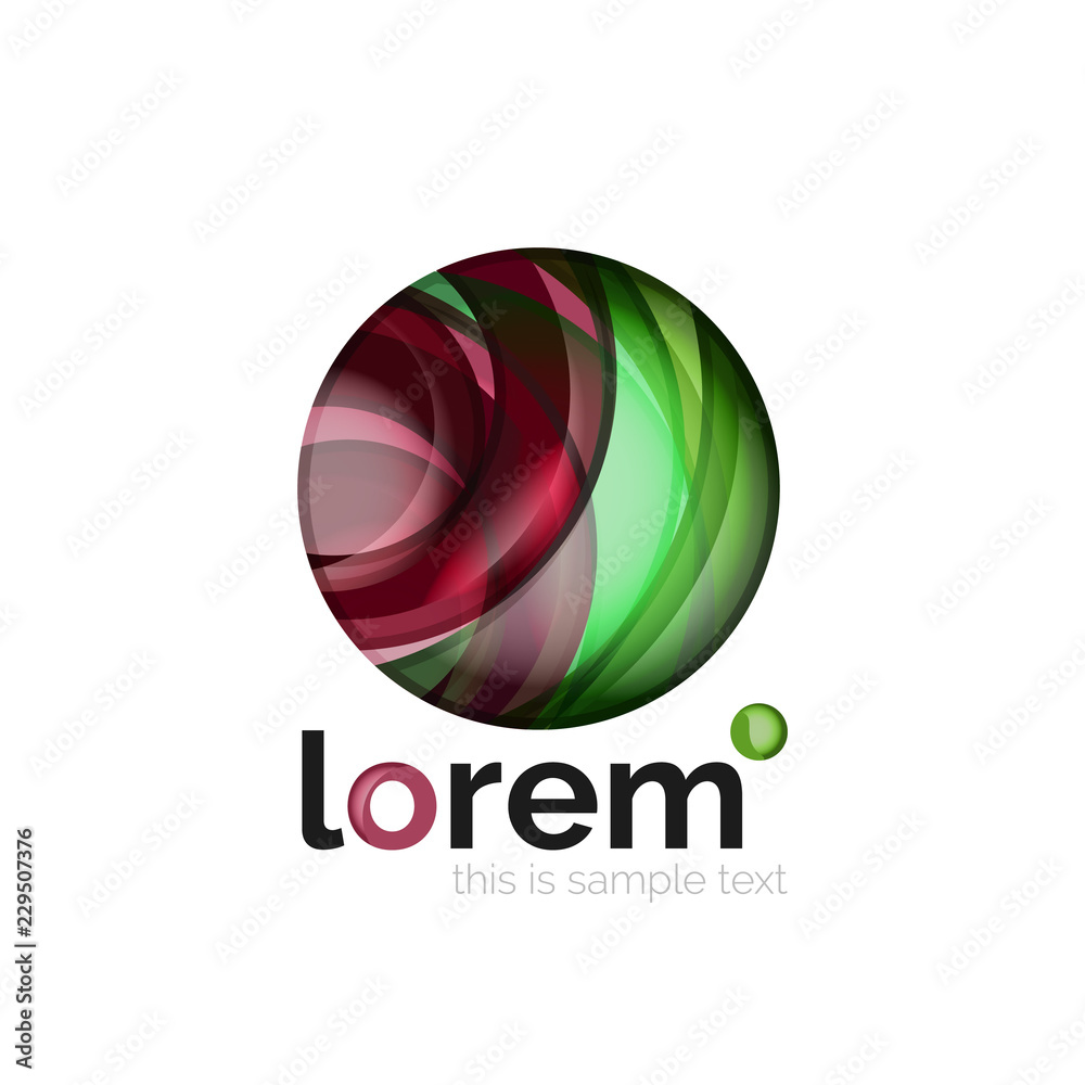 Geometric convergence vector business icon Geometric convergence vector business icon
