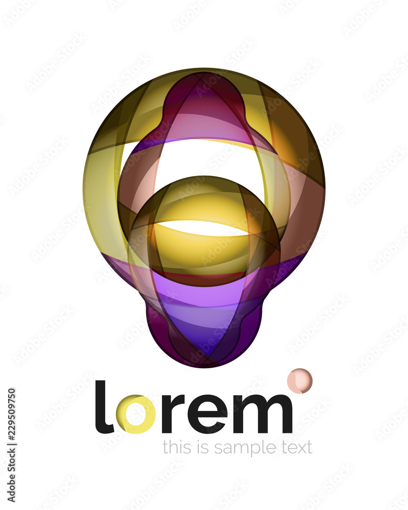 Logo, abstract geometric icon Logo, abstract geometric icon