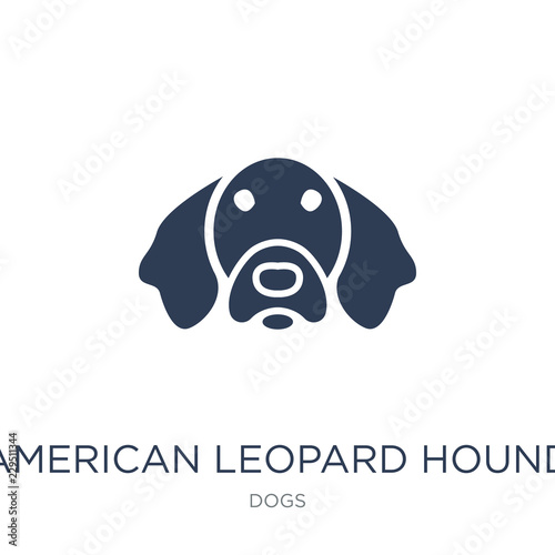 American Leopard Hound dog icon. Trendy flat vector American Leopard Hound dog icon on white background from dogs collection