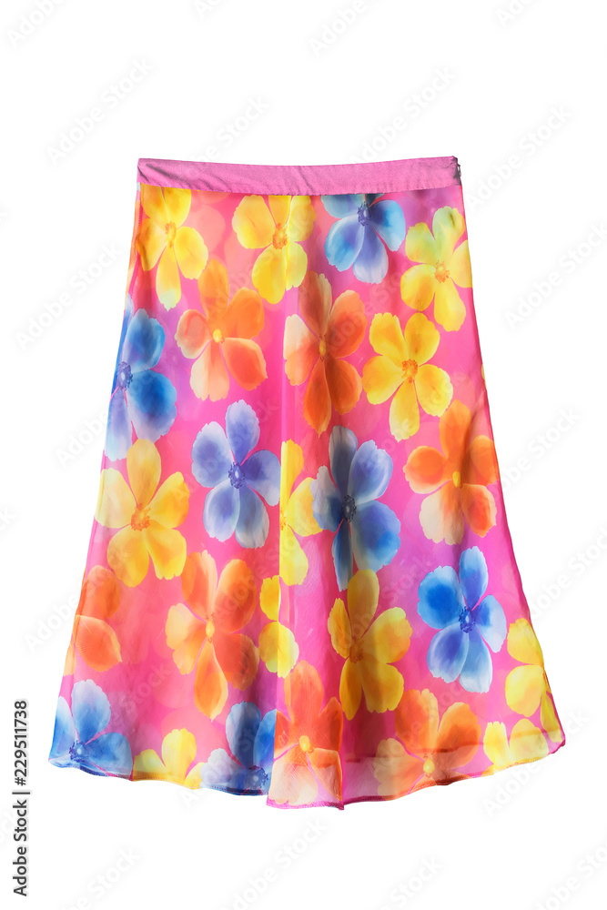 Colorful skirt isolated Colorful skirt isolated