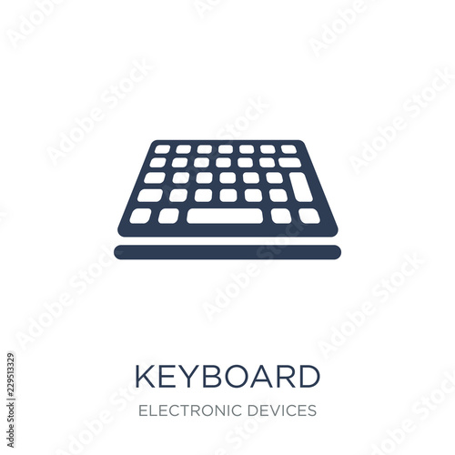 Keyboard icon. Trendy flat vector Keyboard icon on white backgro